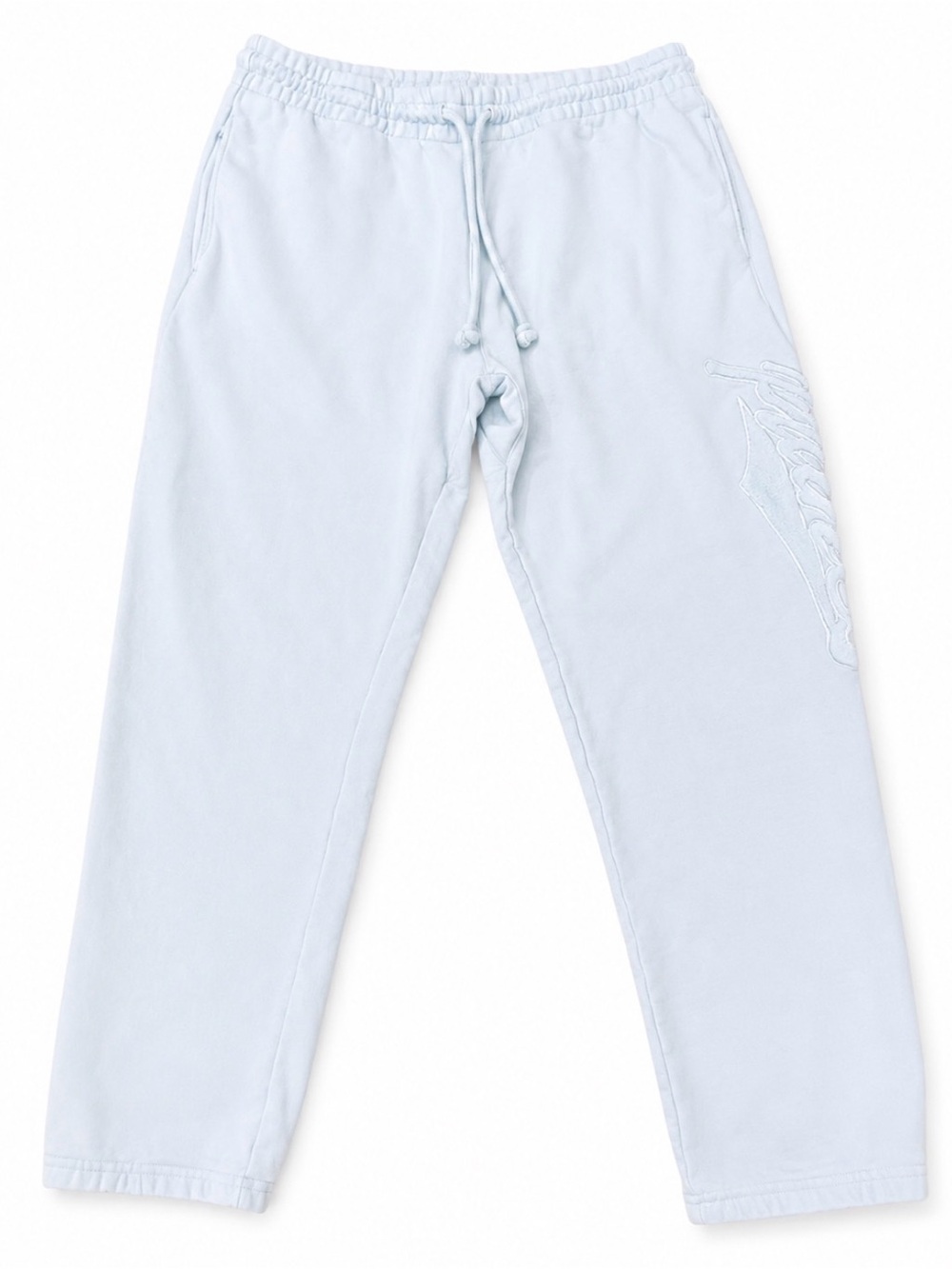 Paper Planes XL Jogger Sweatpants Light Blue Tonal Logo Embroidered Streetwear